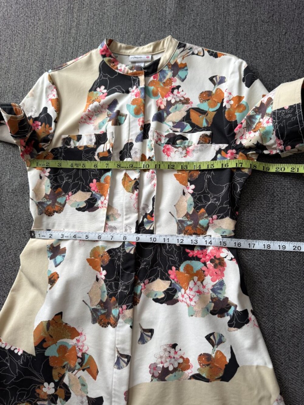 3-1 Phillip Lim Shirt Dress, Floral Abstract Medium - Picture 15 of 16